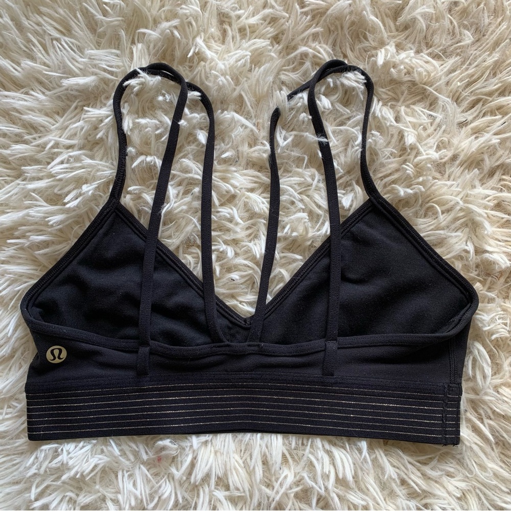 Lululemon Principal Dancer Golden Lining Bralette
Black